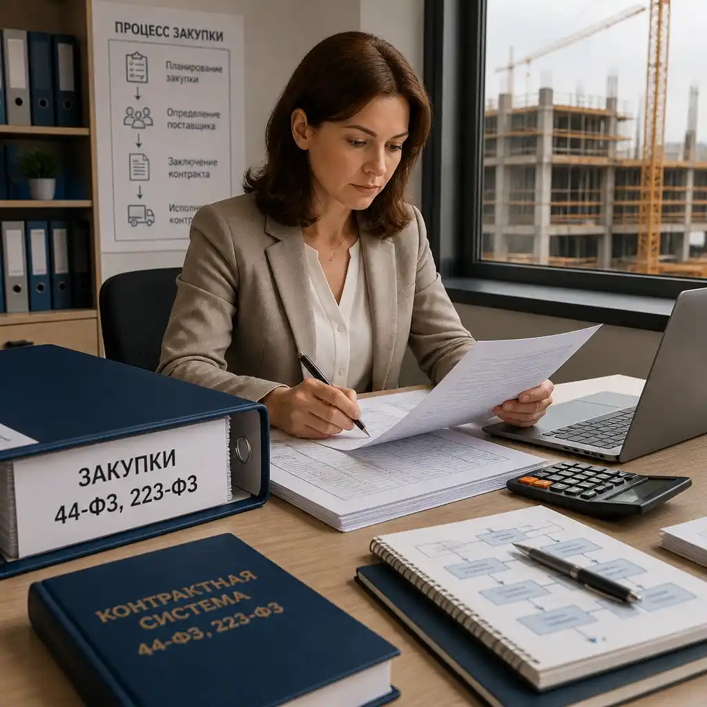 Закупка строительных работ по 44-ФЗ и 223-ФЗ