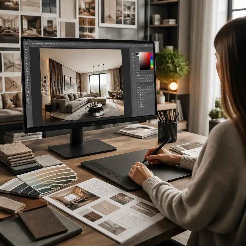 Adobe Photoshop для дизайнера интерьера