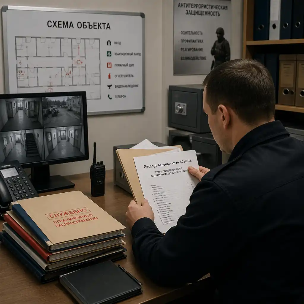 Работа со служебной информацией ограниченного распространения, содержащейся в документах об антитеррористической защищенности объектов